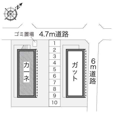 ★手数料０円★千葉市稲毛区天台 月極駐車場